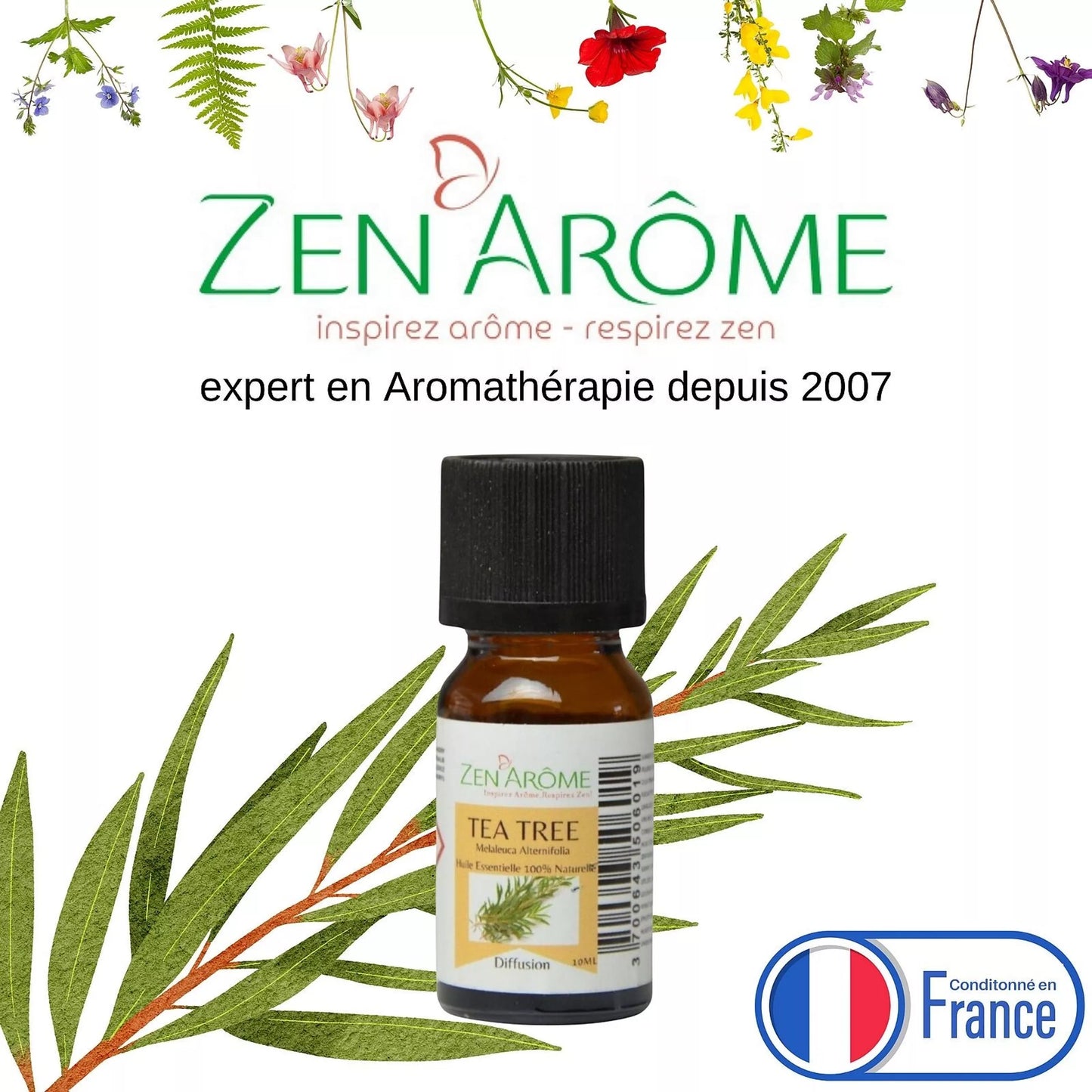 Huile Essentielle Arbre à Thé - 100% Naturelle 10ml