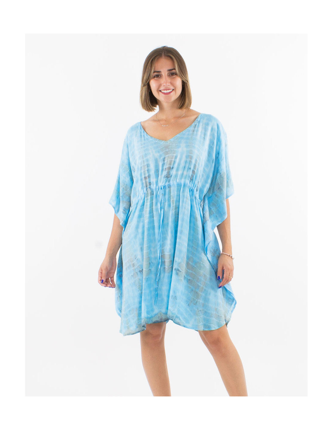 Tunique de plage oversize Tie and Dye
