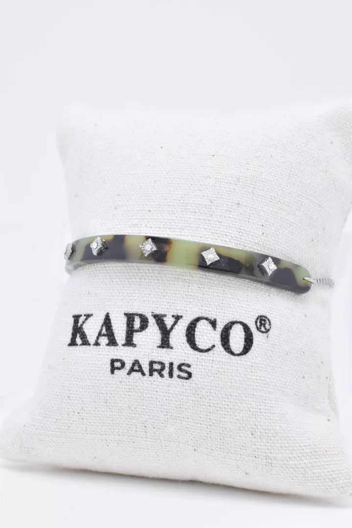 Bracelet en résine et acier inoxydable Kapyco Paris