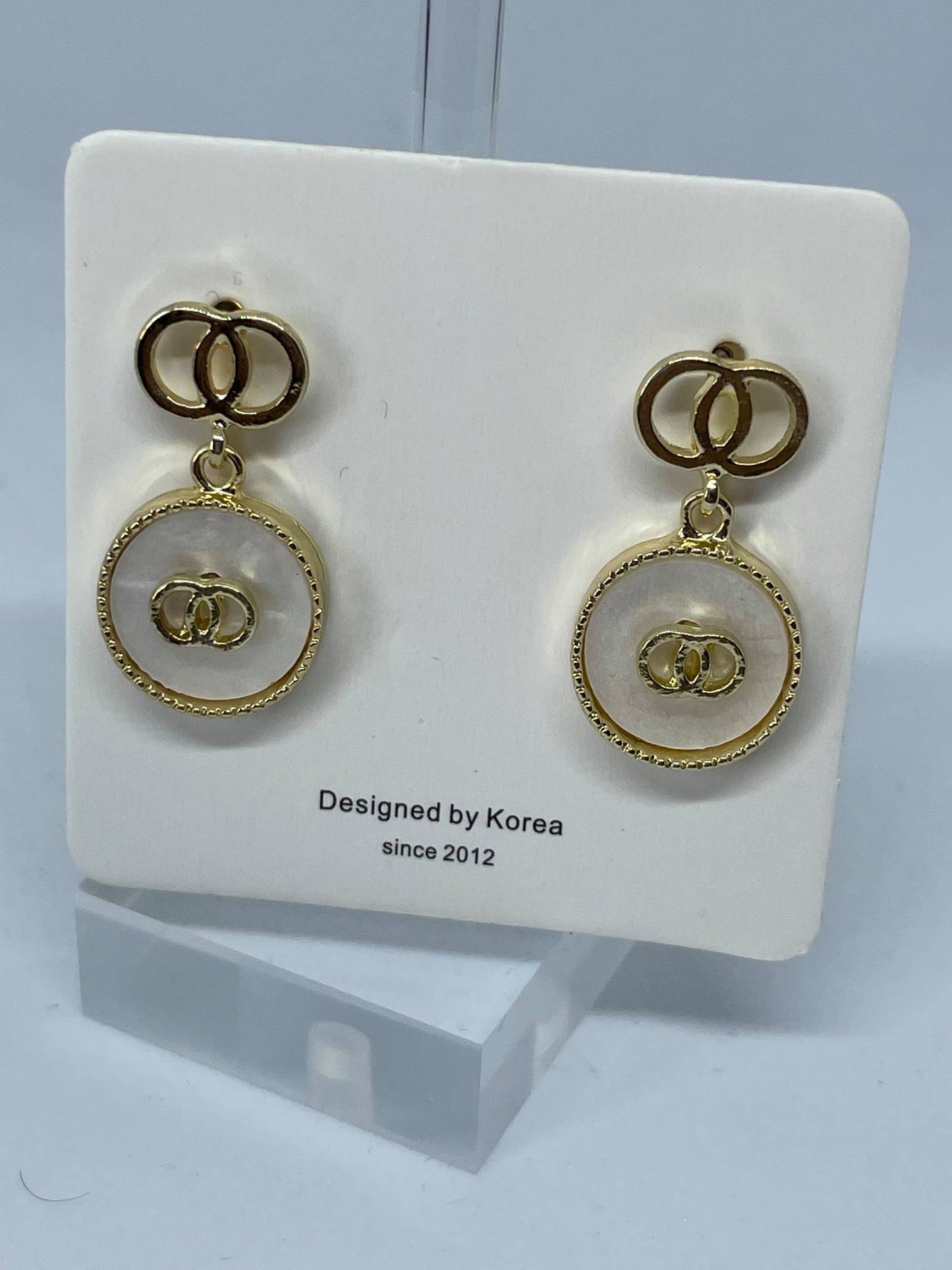 Boucle d'oreille acier inoxydable by Korea