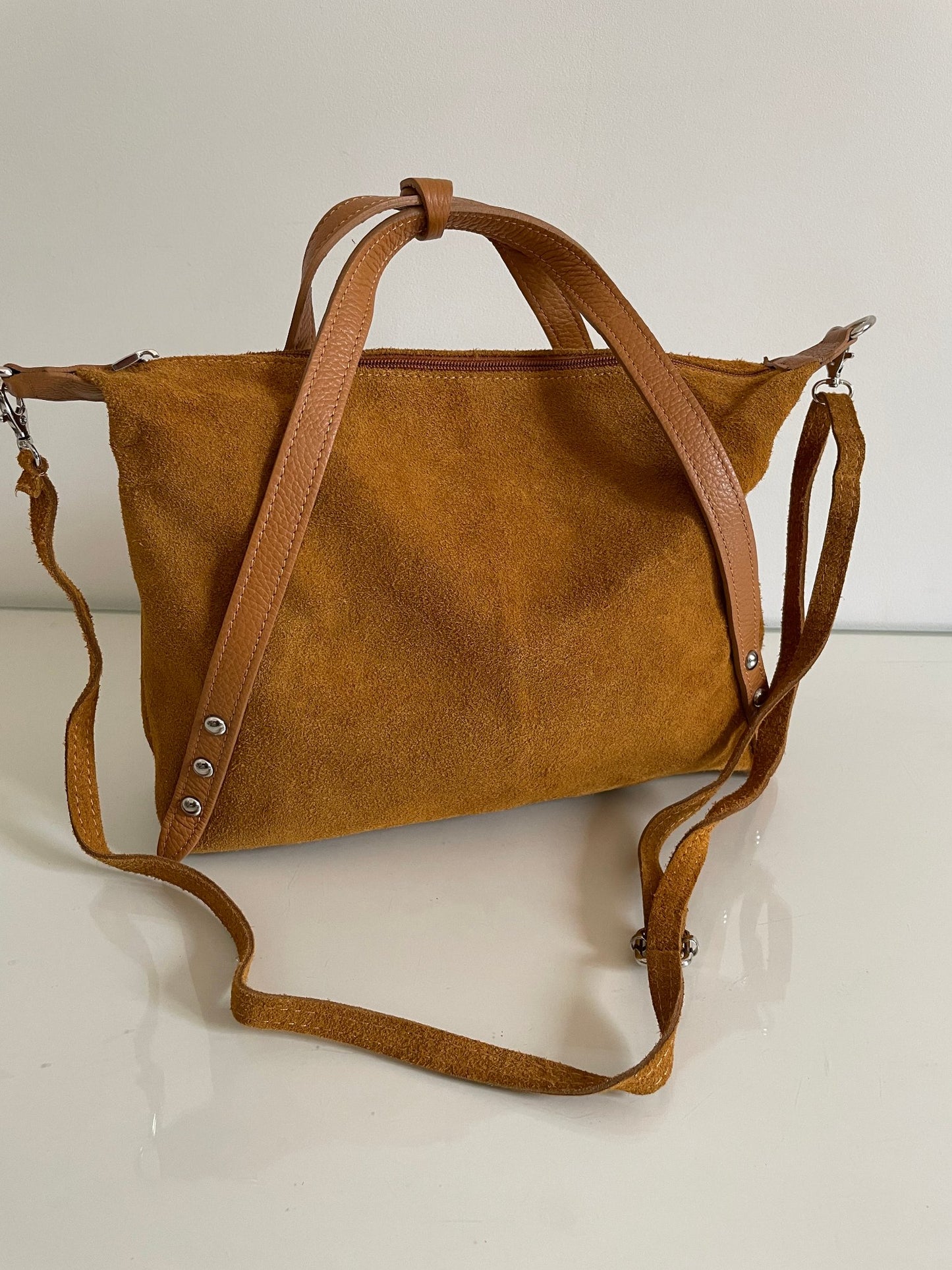 Sac à main en croute de cuir