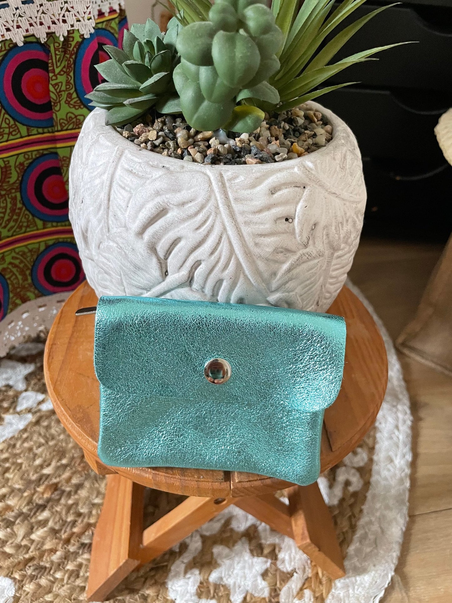 100% leather coin purse
