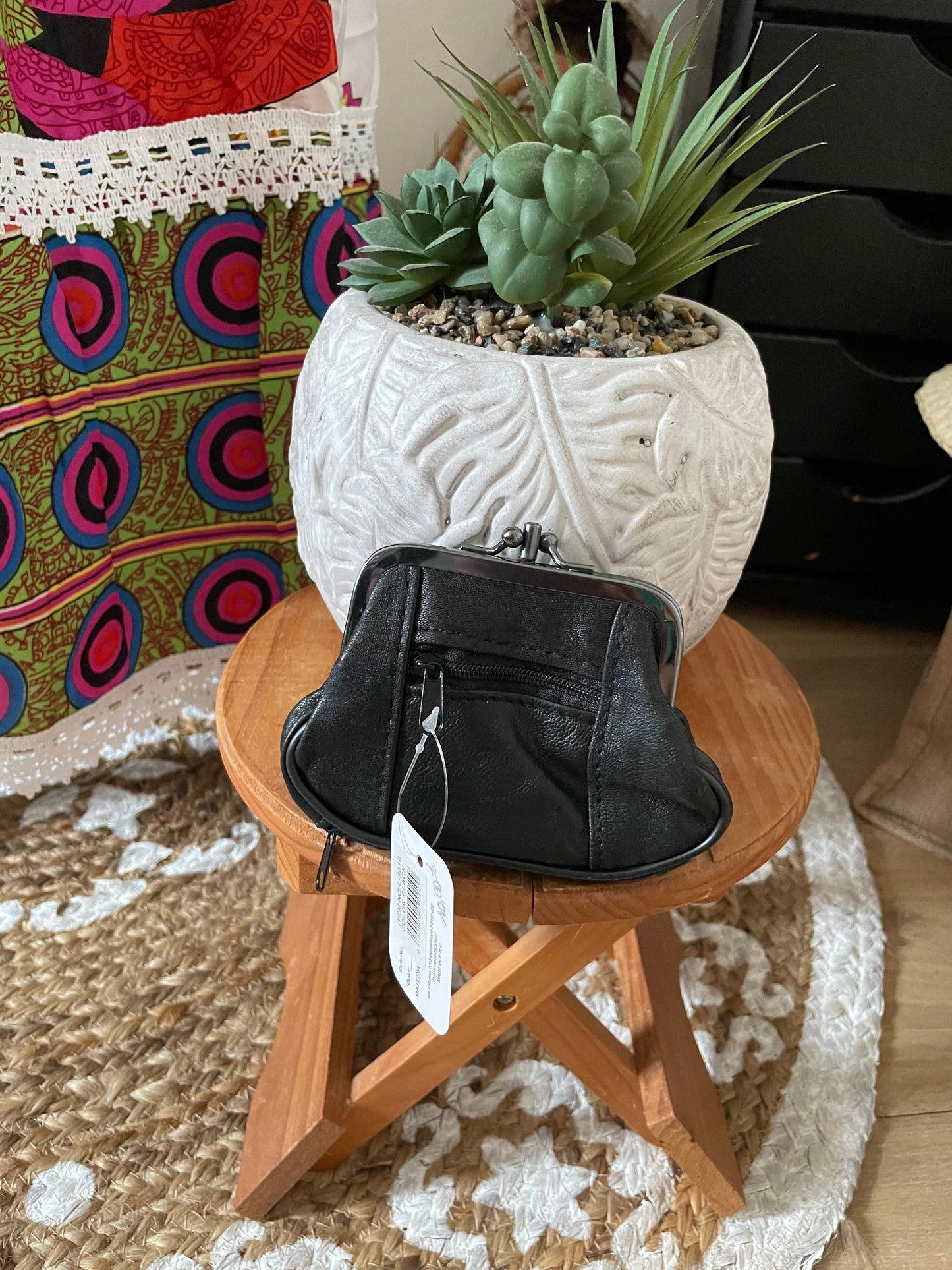 Leather coin purse