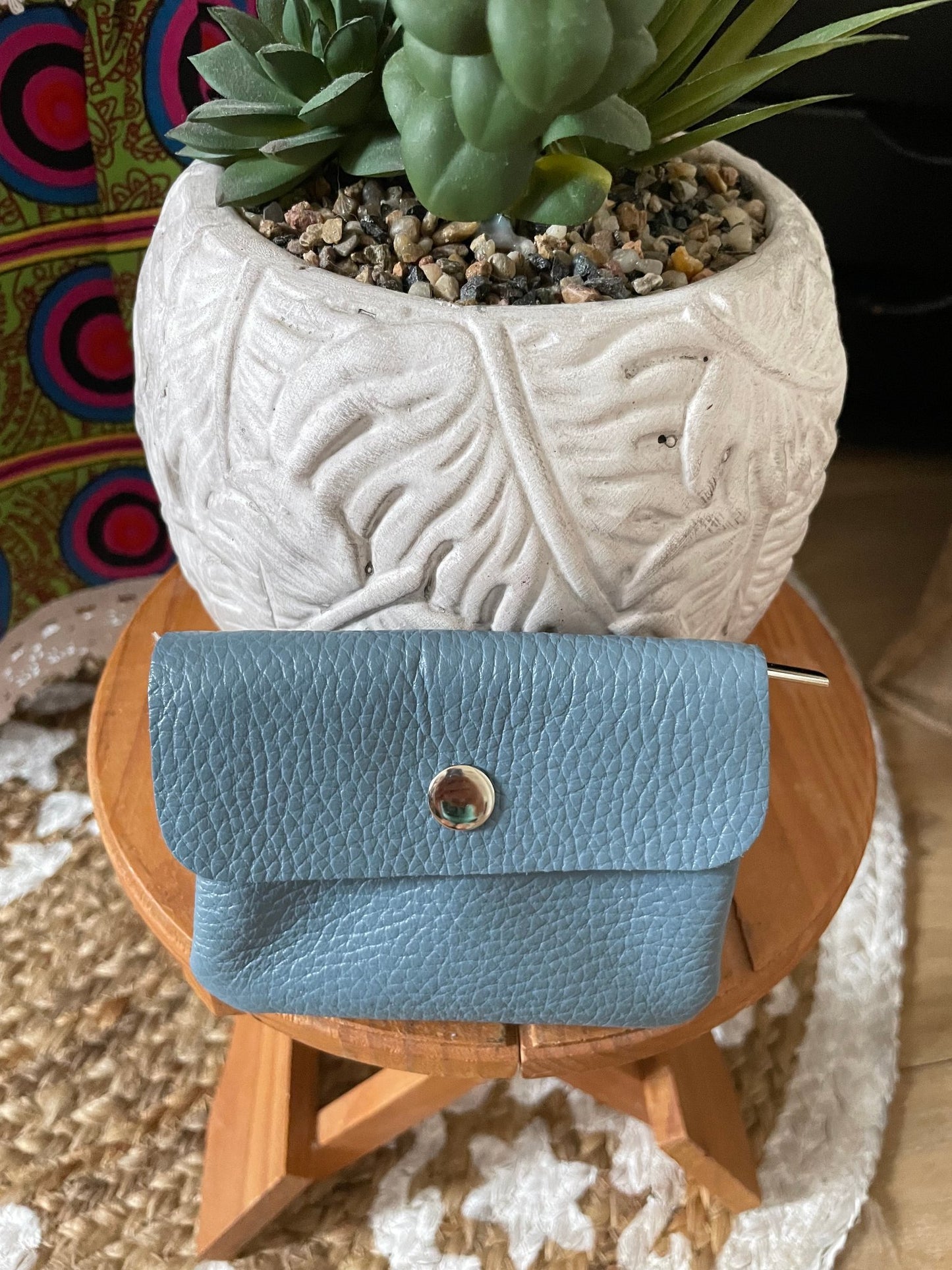 100% leather coin purse