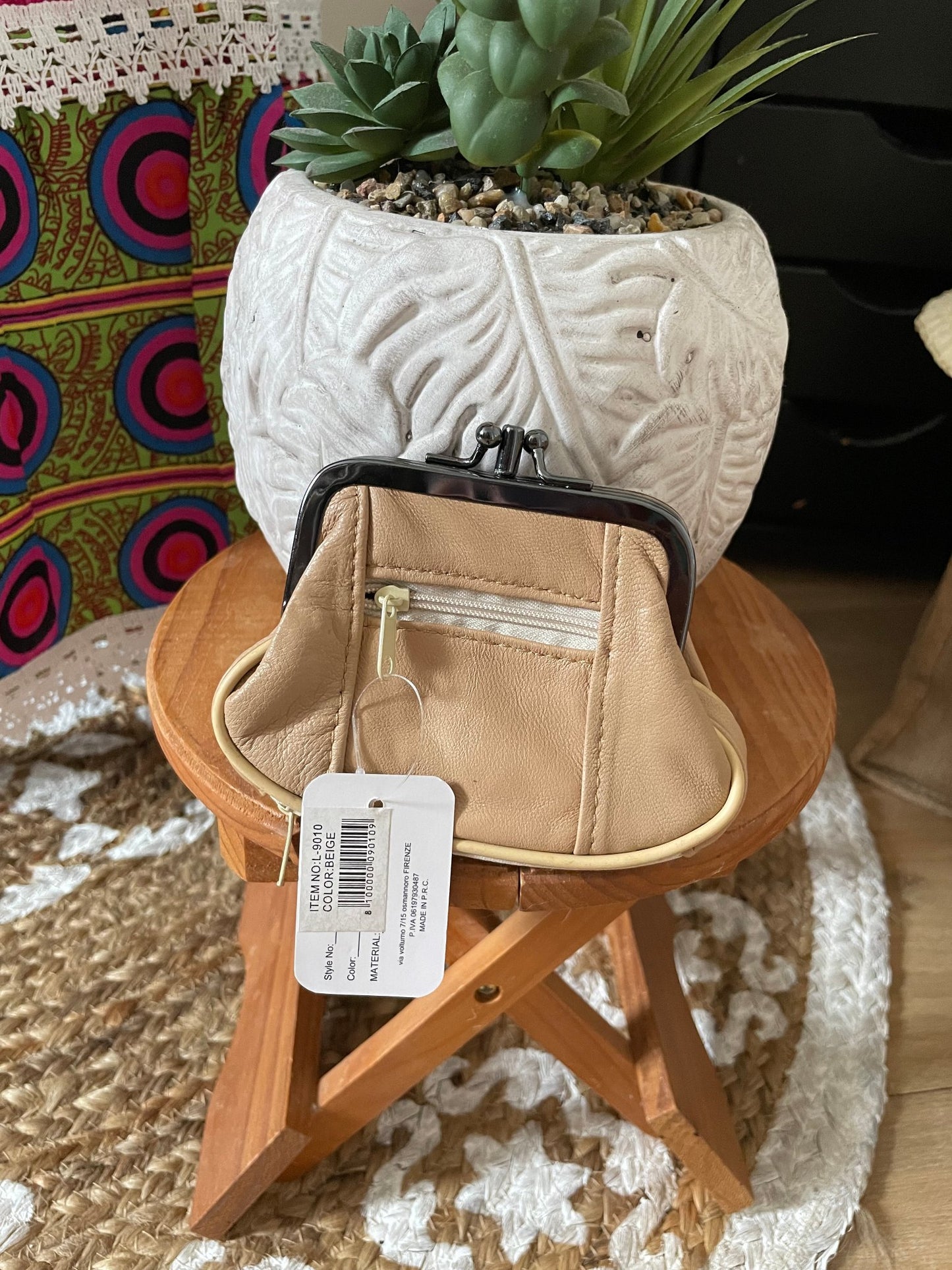 Leather coin purse