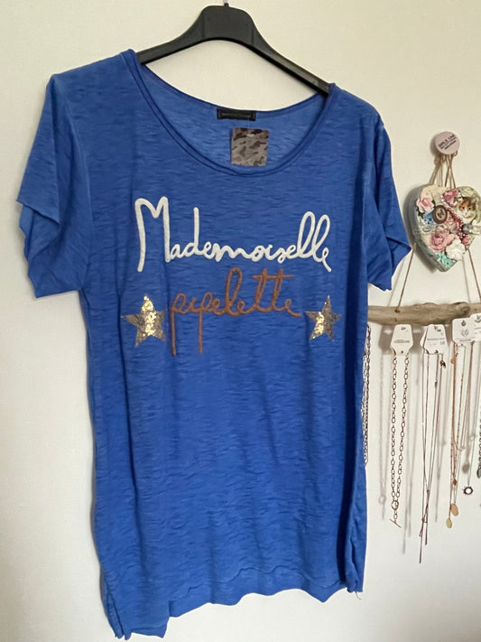 T.shirt Mademoiselle pipelette