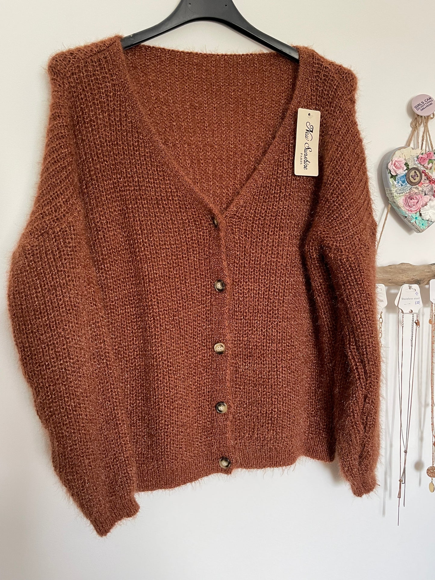 Gilet manches longues boutonné
