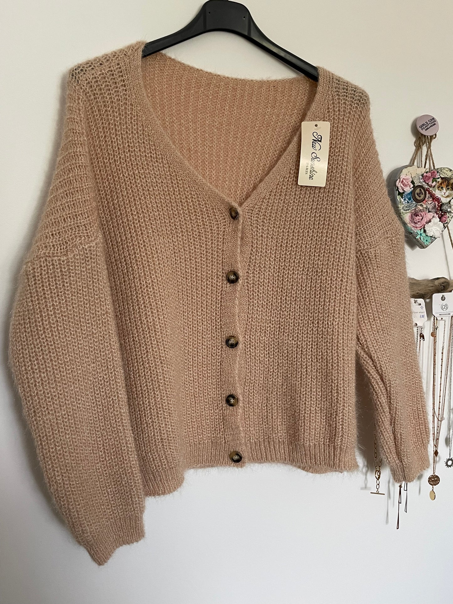 Gilet manches longues boutonné