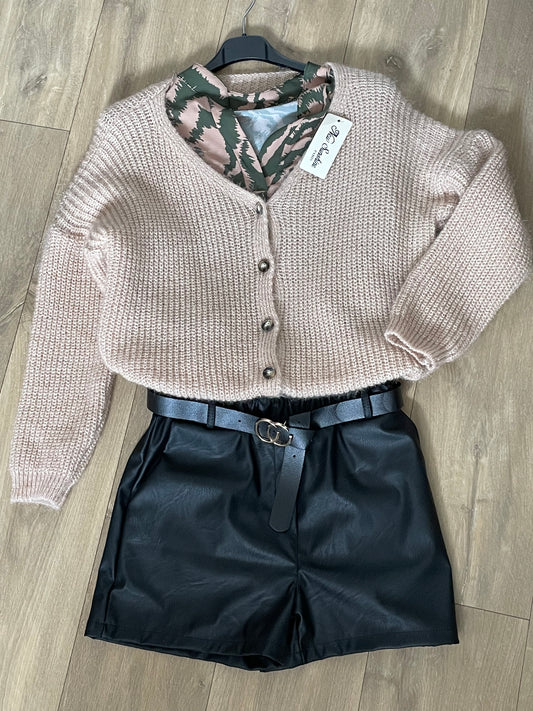 Gilet manches longues boutonné