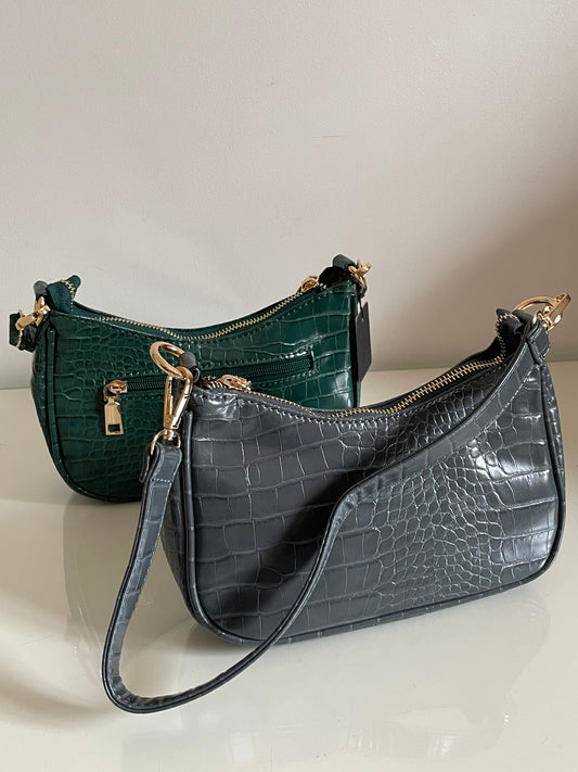 Sac vernis effet croco