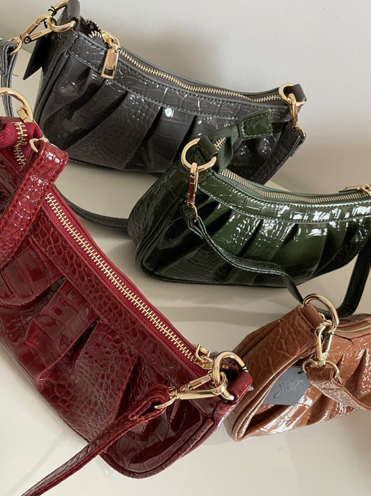Sac baguette vernis
