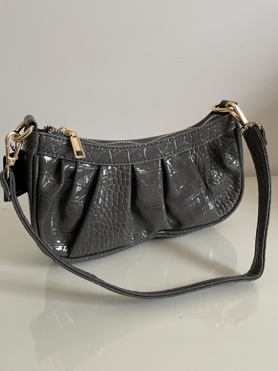 Sac baguette vernis