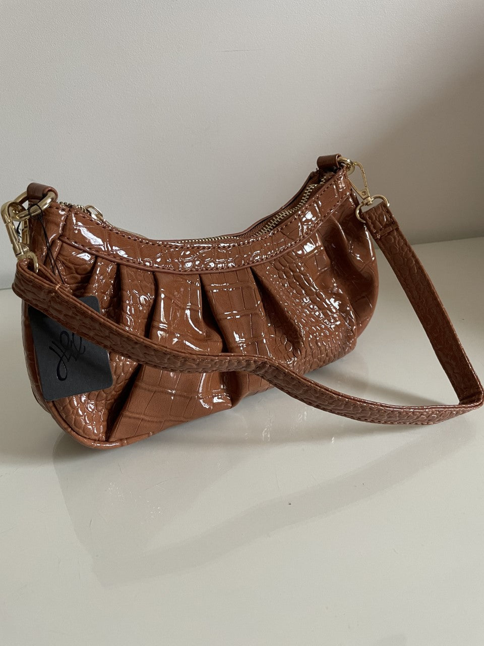 Sac baguette vernis