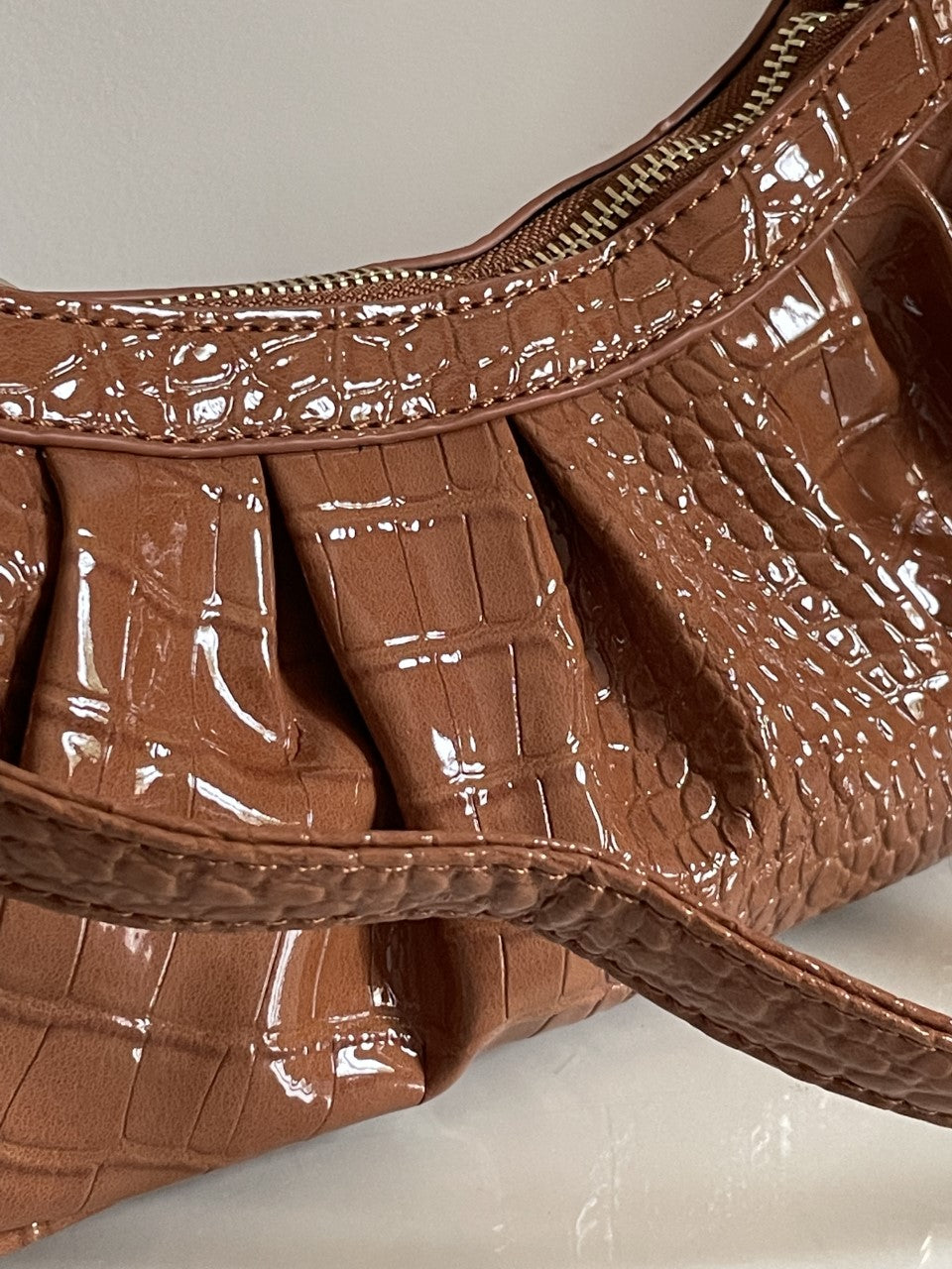 Sac baguette vernis