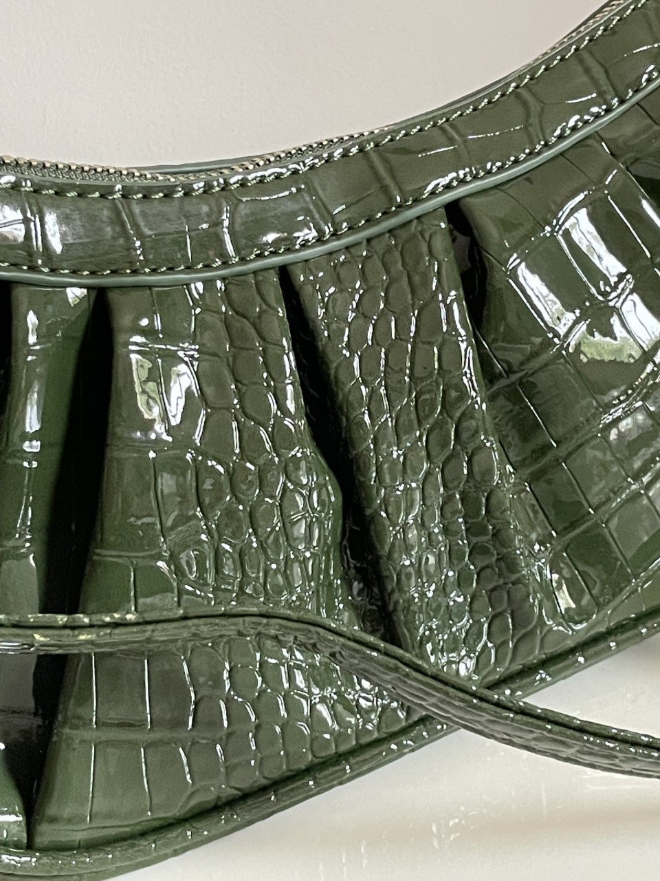 Sac baguette vernis