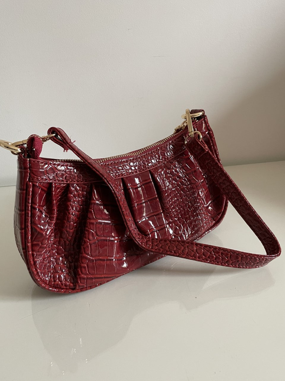Sac baguette vernis